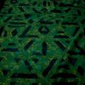 Jersey polyester vert gazon marbre motif geometrique marine 2 