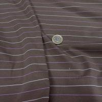 Jersey taupe raye glycine et blanc 1