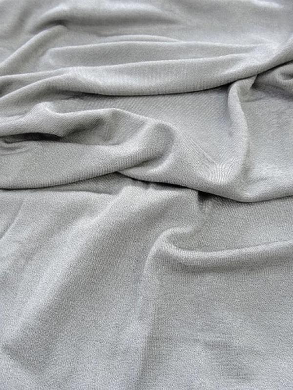 Jersey tubulaire gris argent fin 1 
