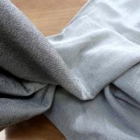 Jersey tubulaire gris argent fin 2 