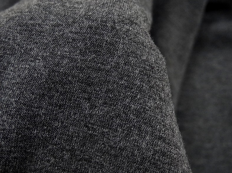 Jersey viscose elasthanne gris anthracite 3