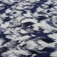 Jersey viscose lycra abstrait bleu outremer noir gris 4