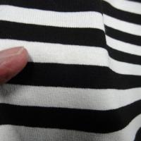 Jersey viscose lycra raye noir et blanc 2 