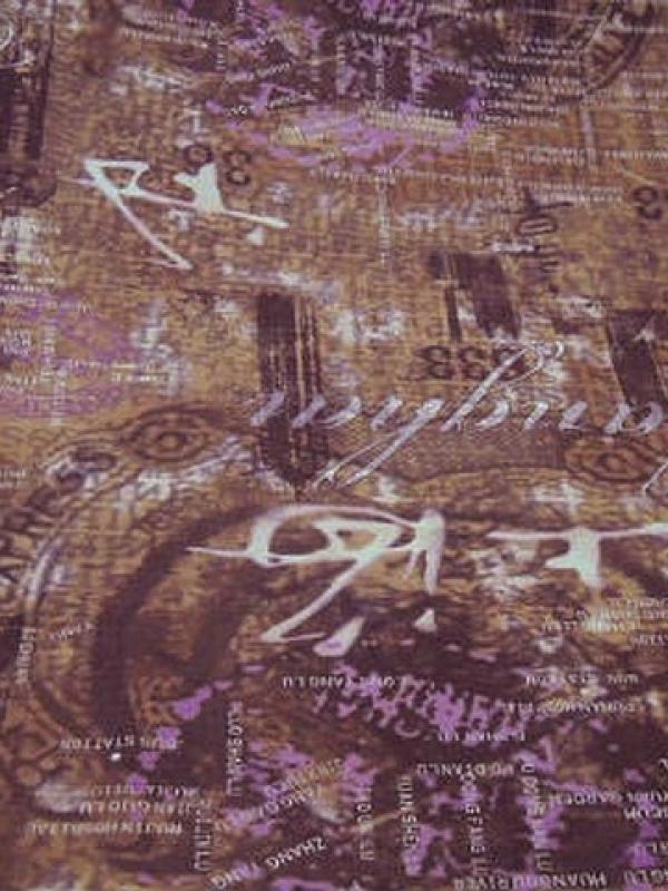 Jersey viscose lycra rose indien sepia carnet de voyage 1