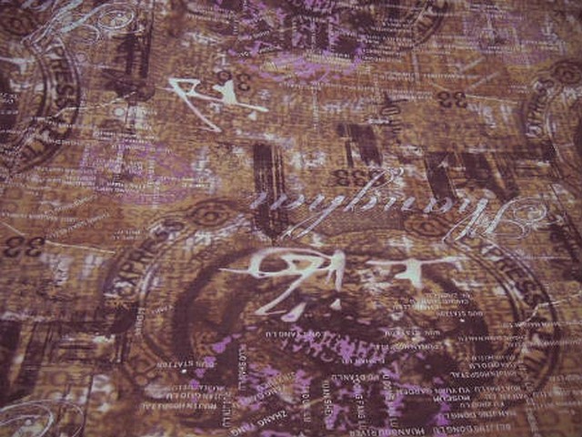 Jersey viscose lycra rose indien sepia carnet de voyage 1