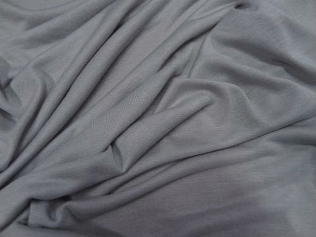 Jersey viscose lycra teinte gris perle 1
