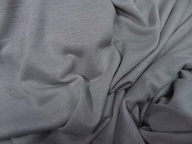 Jersey viscose lycra teinte gris perle 2