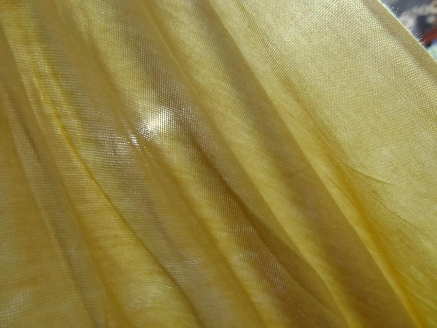 Jersey viscose lycra teinte moutarde 3