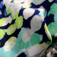 Jersey viscose lycra vert anis turquoise et marine 3