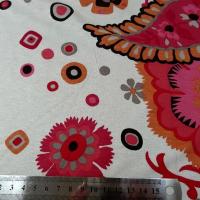 Jersey viscose motif floral folklorique 3 