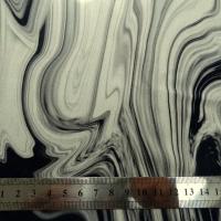 Jersey viscose motif noir blanc casse tie and dye 4 