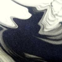 Jersey viscose motif noir blanc casse tie and dye 5 