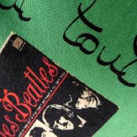 Jersey viscose motif pochettes vinyle annees 50 5