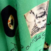 Jersey viscose motif pochettes vinyle annees 50