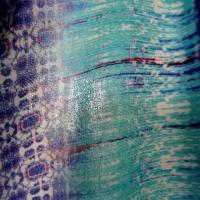 Jersey viscose motifs abstraits turquoise 3 