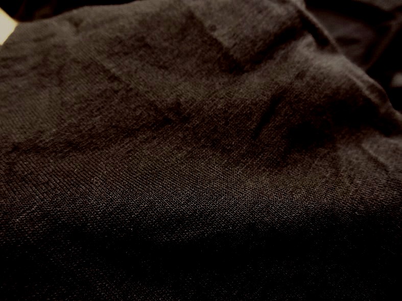 Jersey viscose noir uni 1