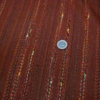 Lainage ambre tissage raye fantaisie 2