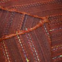 Lainage ambre tissage raye fantaisie 3 