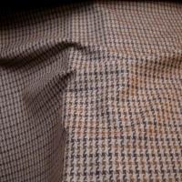 Lainage beige pied de poule marron 2