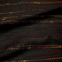 Lainage cachou tissage raye fantaisie 2 