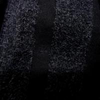 Lainage gris chine raye noir 2