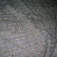 Lainage gris chine rayures fils de laine 2 