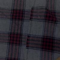 Lainage gris tartan carreaux rouge bordeaux 1 