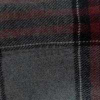 Lainage gris tartan carreaux rouge bordeaux 4