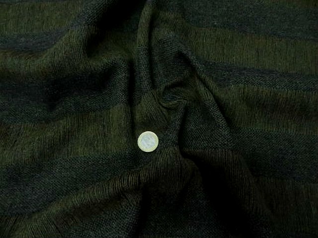 Lainage kaki chine frange 1