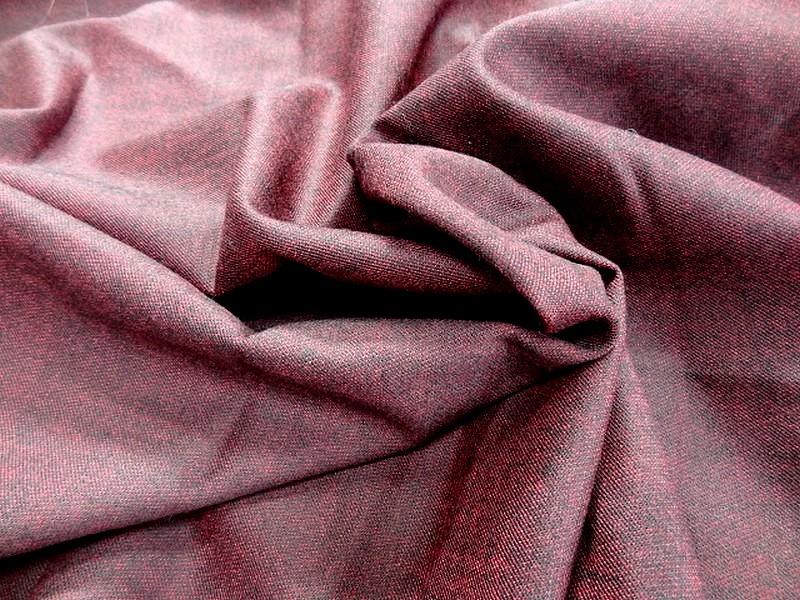 Lainage leger lycra teinte bordeaux chine 1