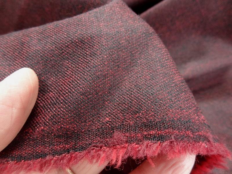 Lainage leger lycra teinte bordeaux chine 2