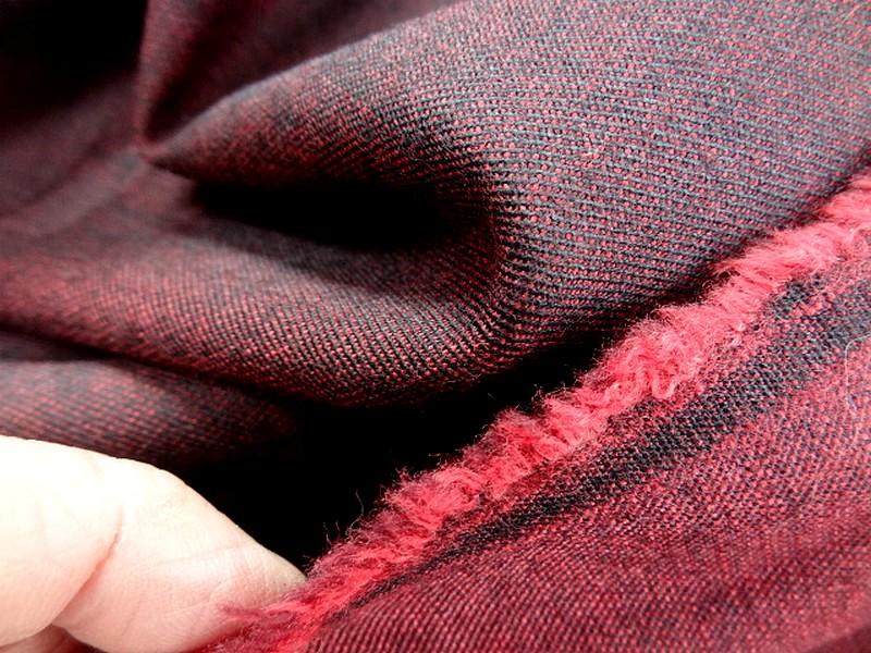 Lainage leger lycra teinte bordeaux chine 3