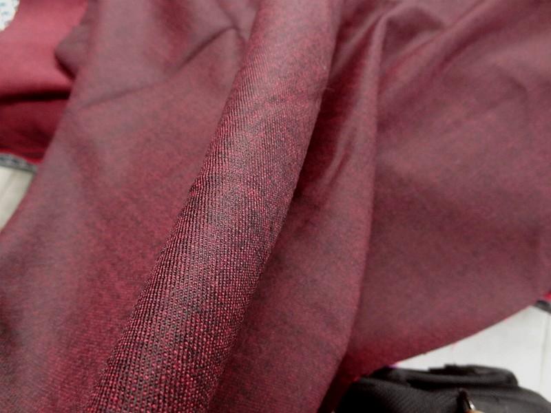 Lainage leger lycra teinte bordeaux chine 4