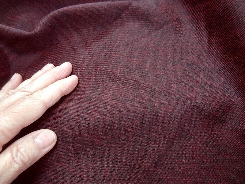 Lainage leger lycra teinte bordeaux chine 5