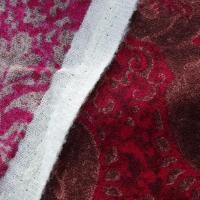 Lainage leger patchwork rouge groseille rose violace et cuivre 4 