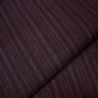 Lainage lycra raye bordeaux lie de vin 2 