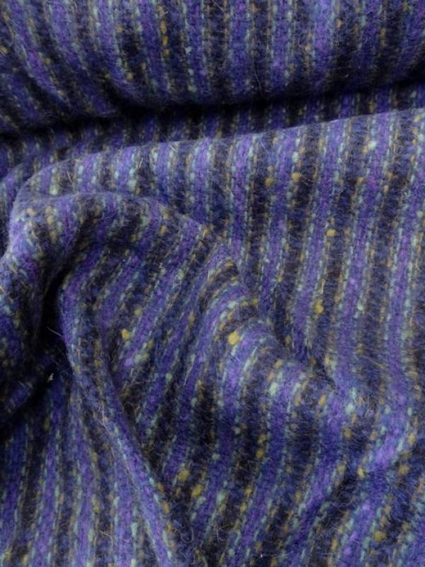 Lainage raye bleu fonce et indigo 1 
