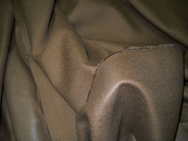 Lainage vrai beige double faces satine 1