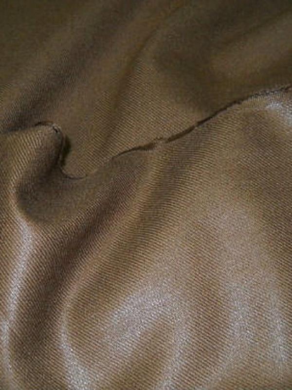 Lainage vrai beige double faces satine 3 