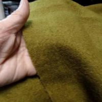 Laine aspect bouillie vert olive 7 