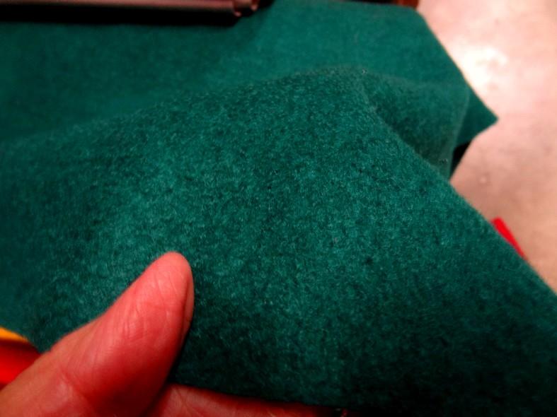 Laine aspect bouillie vert pin 1