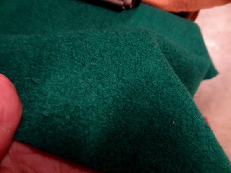 Laine aspect bouillie vert pin 3