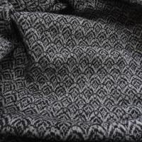 Laine blanche et noire motif art deco 2