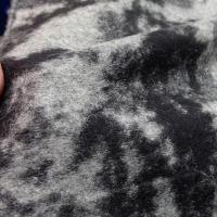 Laine bouillie noire marbree gris clair 5