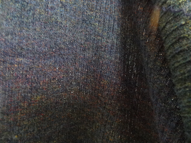 Laine côtelée dégradée pétrole 03