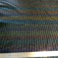 Laine côtelée dégradée pétrole 05