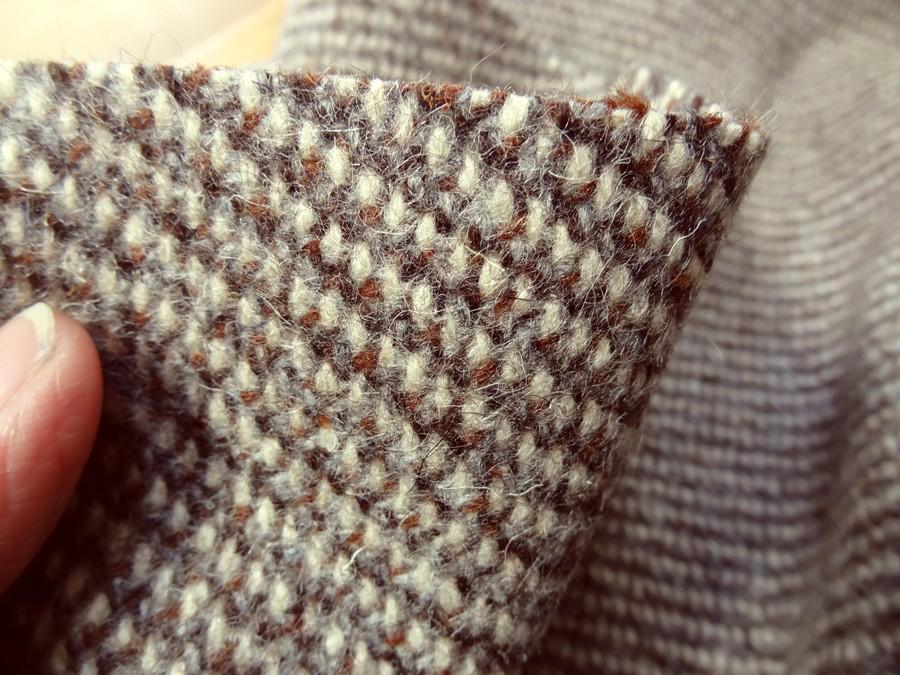 Laine epaisse chinee beige et noisette 2
