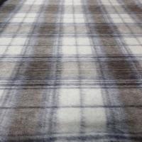 Laine jersey carreaux tartan gris beige 12