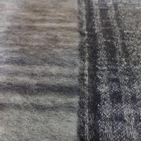 Laine jersey carreaux tartan gris beige 15 