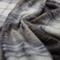 Laine jersey carreaux tartan gris beige 17